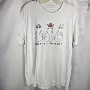 Designer Taylor Swift Midnights Anti-Hero Inspired Graphic Tee Shirt Size Large